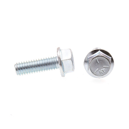 Prime-Line Serrated Flange Bolts 5/16in-18 X 1in Zinc Plated Case Hard Steel 25PK 9090912